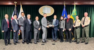 Search and rescue team is receiving recognition for work done in Turkey, Presented by Consul General.